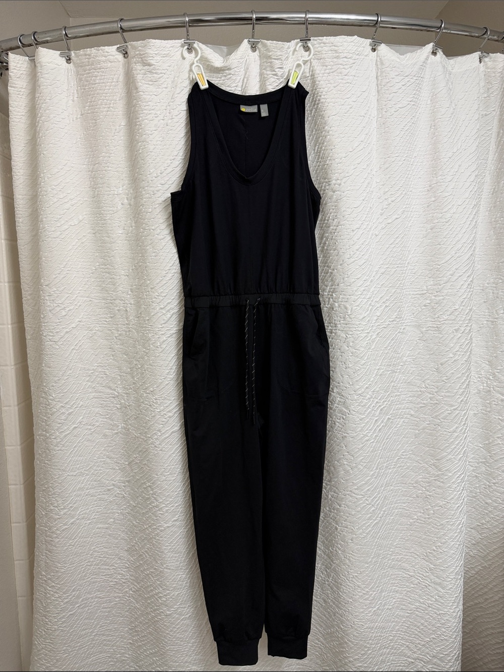 Zella Black V-Neck Sleeveless Jumpsuit